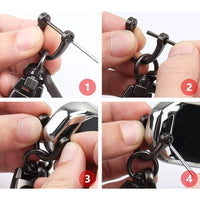 Llavero Deluxe Elegante de  Cuero LARG