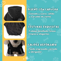 CHAQUETA TÉRMICA IMPERMEABLE PARA PERROS