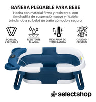 BAÑERA PARA BEBES 5 EN 1  PLEGABLE-COJIN