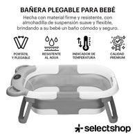 BAÑERA PARA BEBES 5 EN 1  PLEGABLE-COJIN