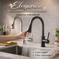 GRIFO PARA COCINA PREMIUM PLATEADO